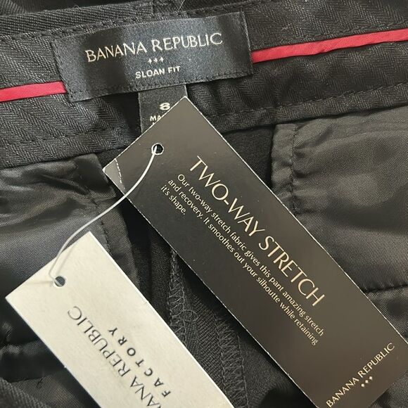 Banana Republic Black Sloan fit two way stretch slim ankle size 8 new with tags - Picture 6 of 9